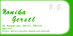 monika gerstl business card